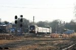 RNCX 1797 leads train 76 away from the station